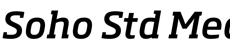 Soho Std Medium Italic Yazı tipi ücretsiz indir